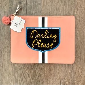 Darling Please Travel Cosmetic Bag Purse Case
